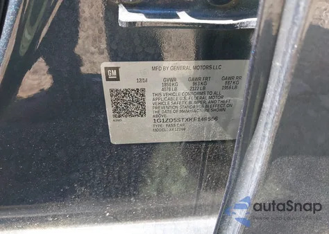 2019 Chevrolet Malibu Lt from USA, damaged, VIN 1G1ZD5STXKF149556